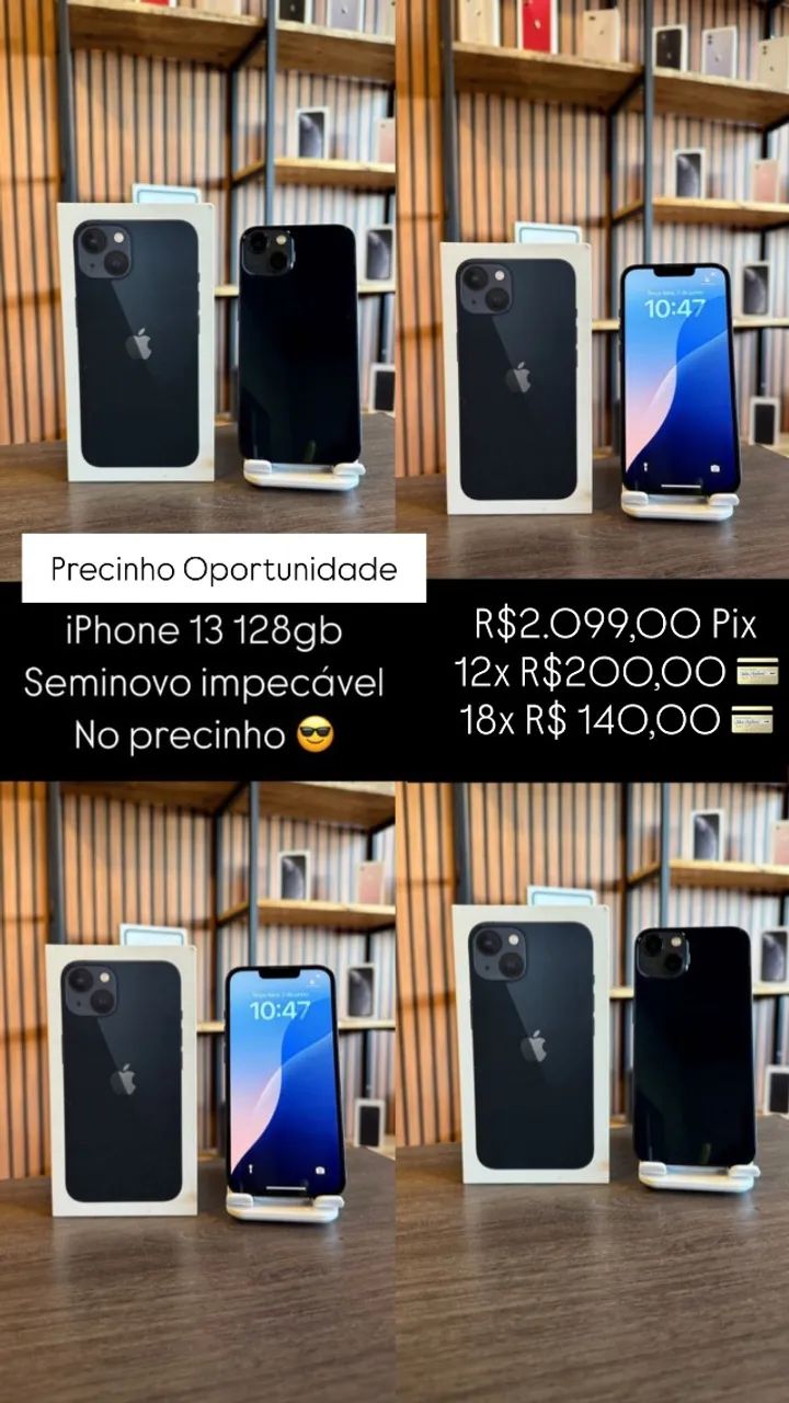 iPhone 13 - Seminovo, Garantia 6 meses