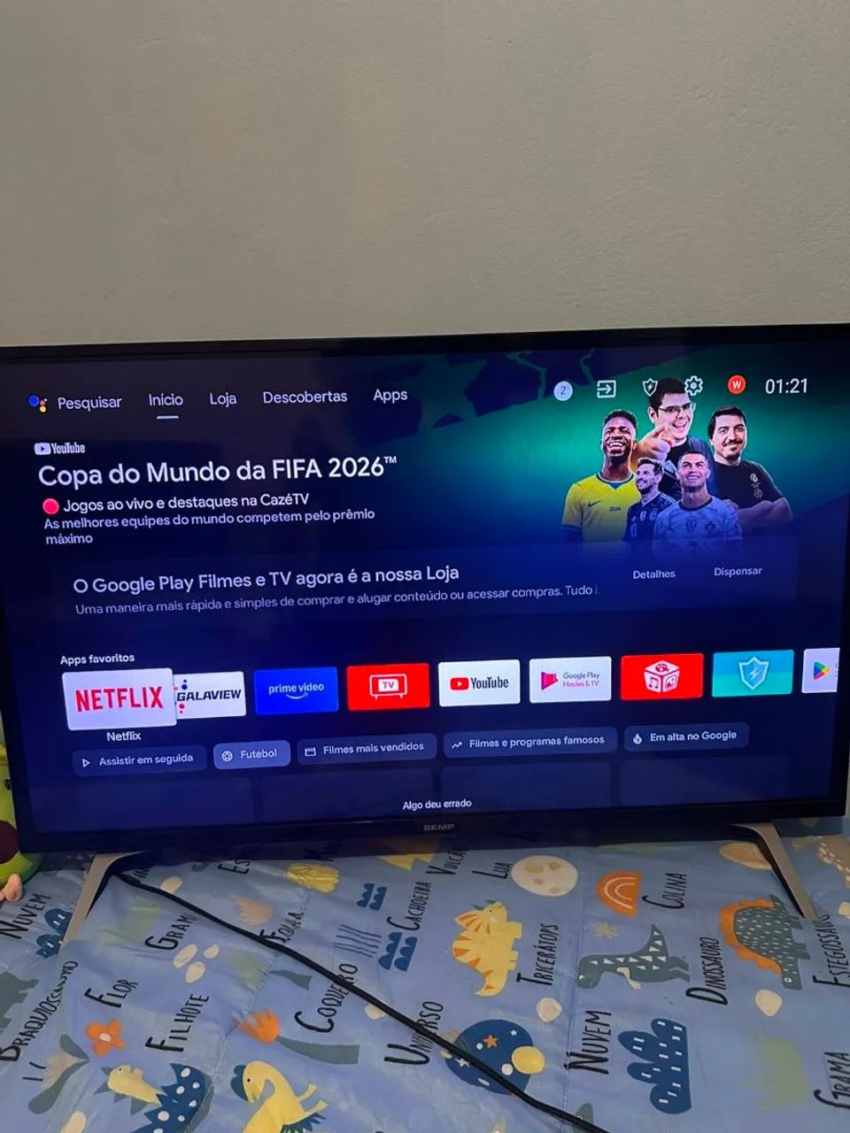 Tv smart 43  desapego leia anúncio ok - Foto 2
