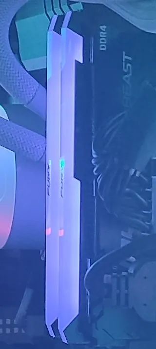 Memória Kingston Fury Beast RGB, 32GB (2x16GB), 3200MHz, DDR4, CL16, Preto 