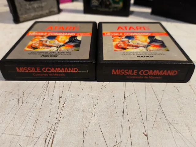 Jogo atari  Missile Command (Comando de Misseis) para o console Atari 2600 - USADO UNIDADE - Foto 3