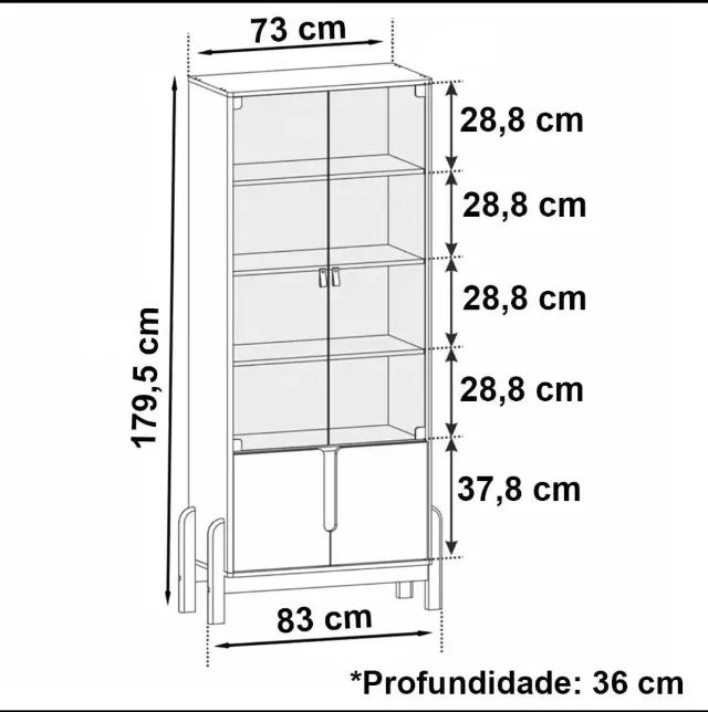 Vendo cristaleira e buffet NOVO - Foto 3