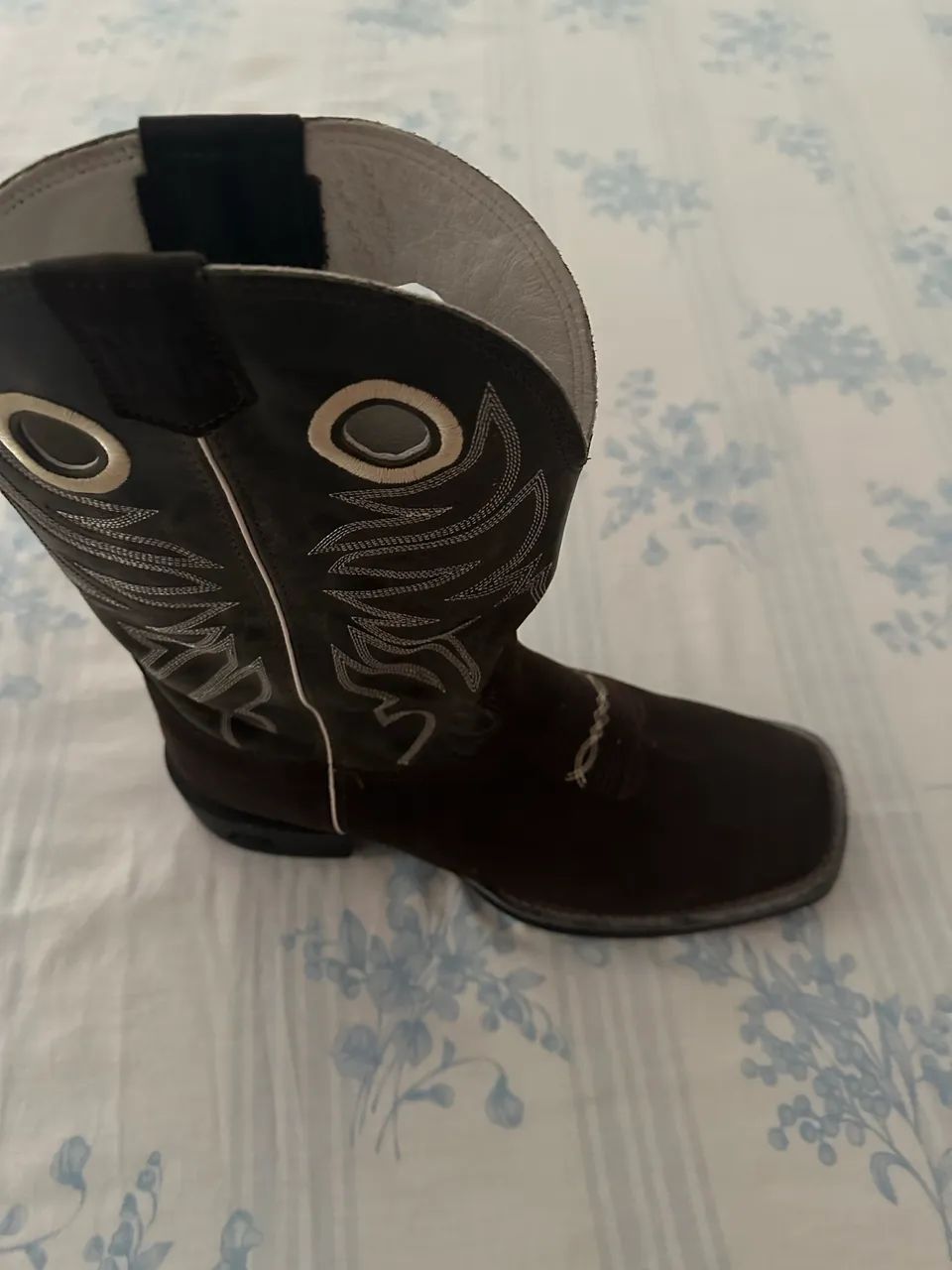 botas de couro masculina 