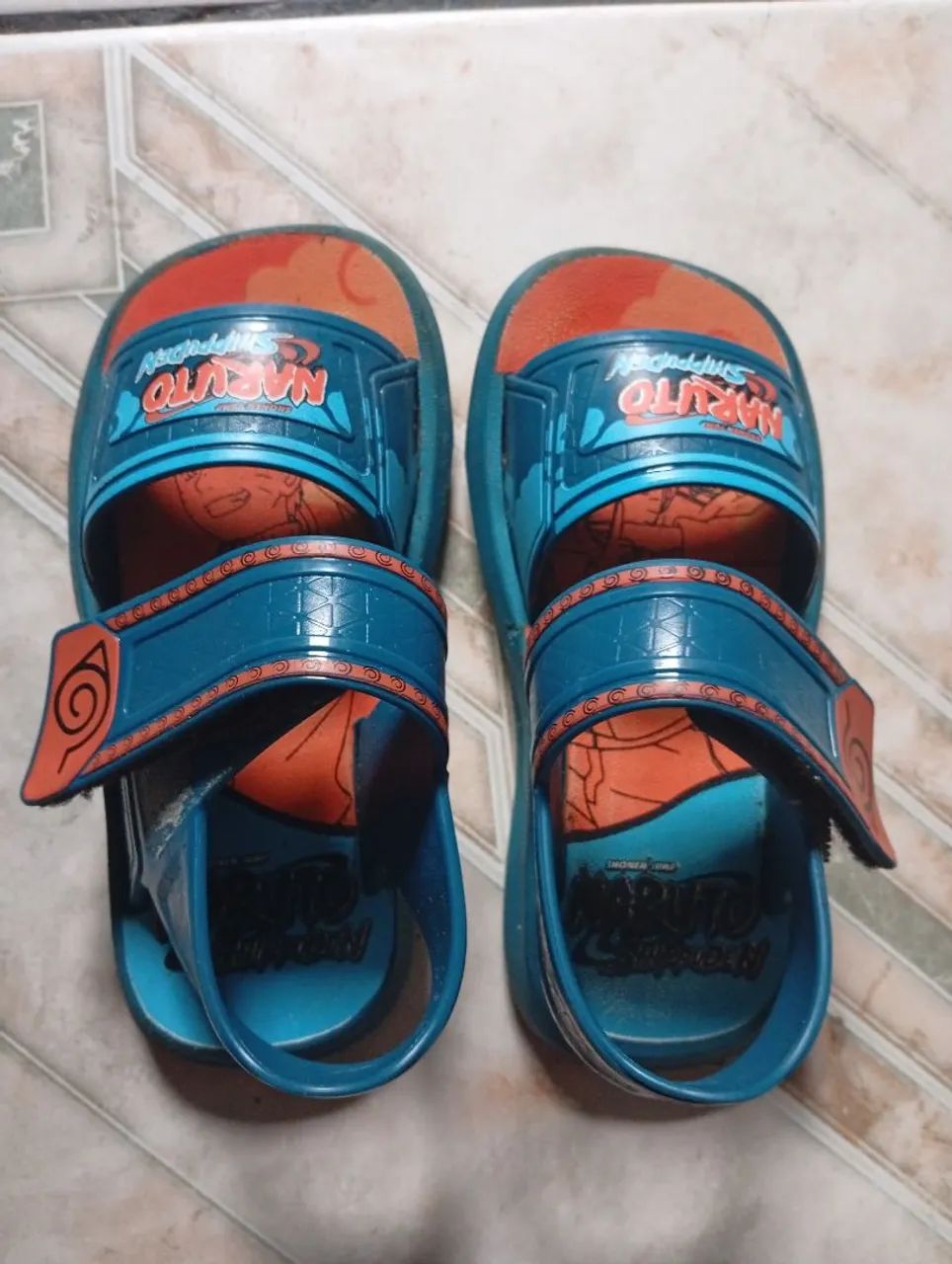 Chinelo Naruto de menino 
