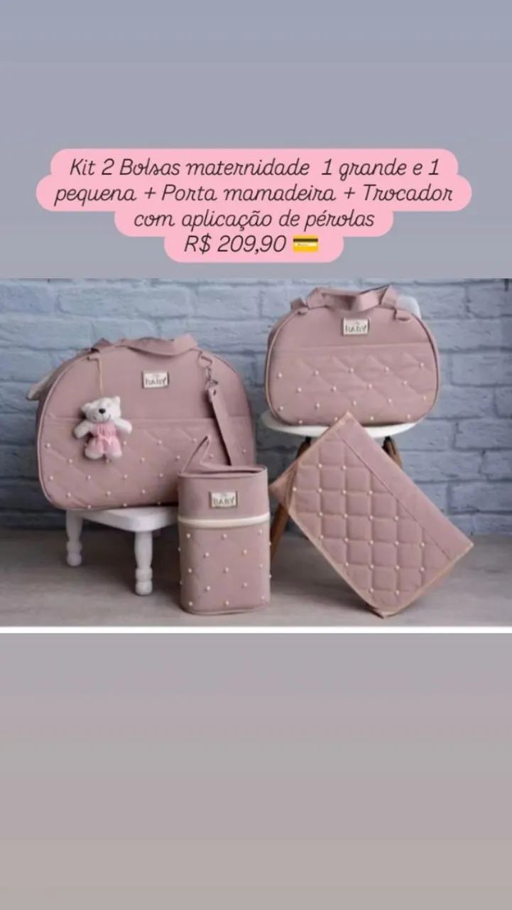 Kit Bolsas Maternidade<br>? KIT BOLSA MATERNIDKit BolsaADE - LINDOS E SUPER PRÁTICOS! ? - Foto 2