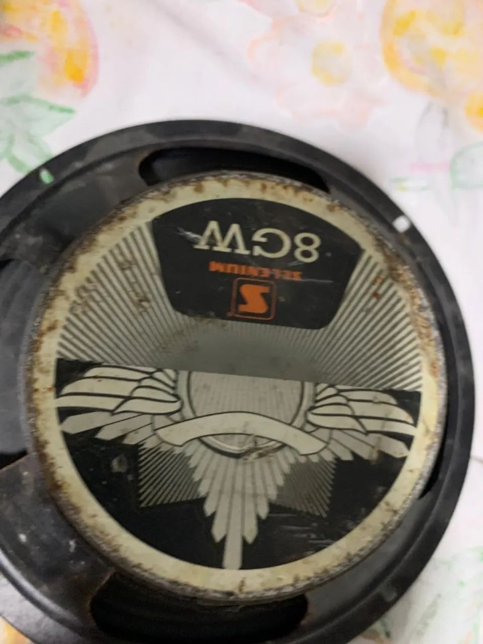 Par de Alto-falantes funcionando usados e antigo 8 0hms 8 polegadas - Foto 2