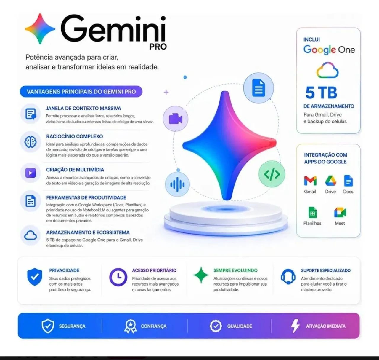 Google Ai Pro - Gemini Ai - 18 Meses - Digital Privado - Foto 3