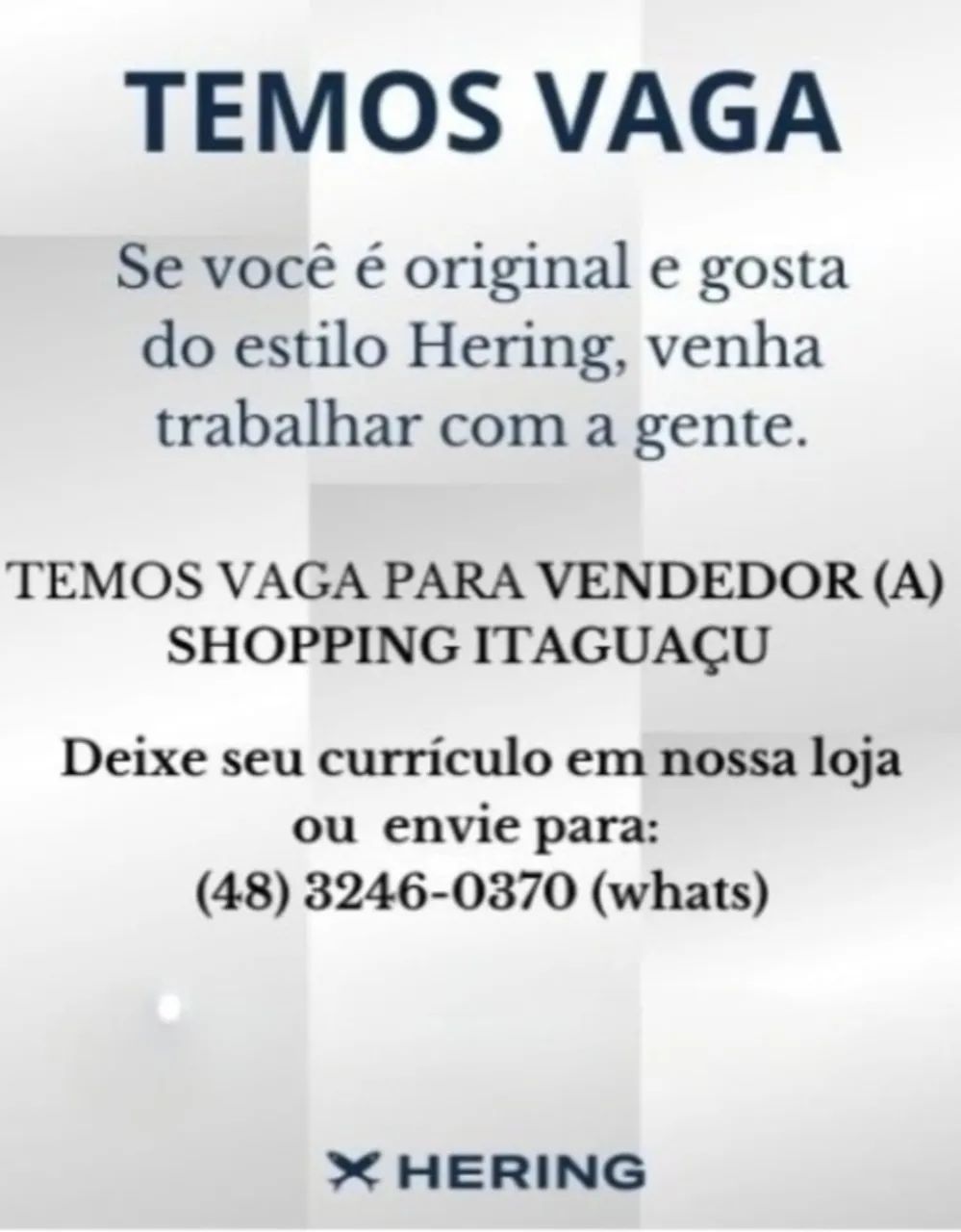 Vendedor inicio imediato