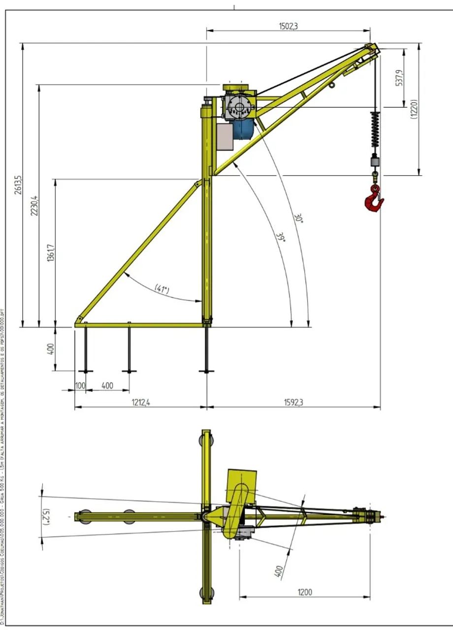 Mini grua nova 1000/2000kl