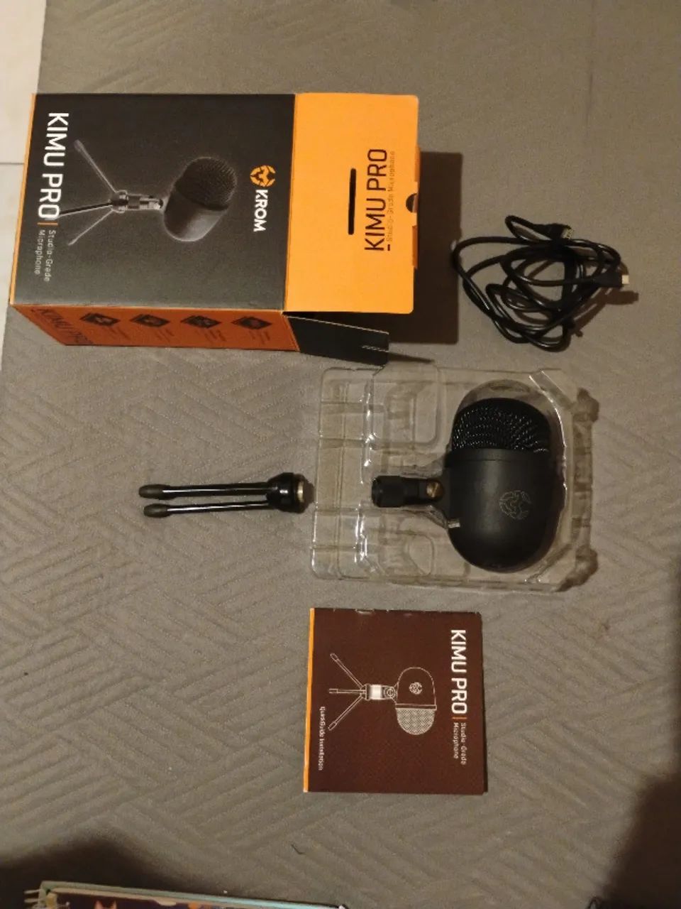 Microfone Condensador Gamer / Studio Krom Kimu Pro (Completo na Caixa) - Foto 4