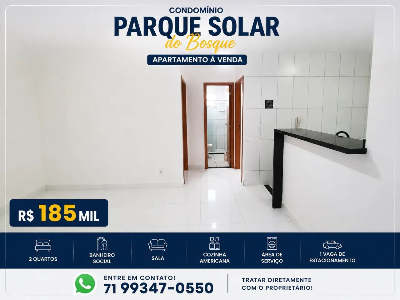 Apartamento 2/4 PARQUE SOLAR DO BOSQUE - Foto 4