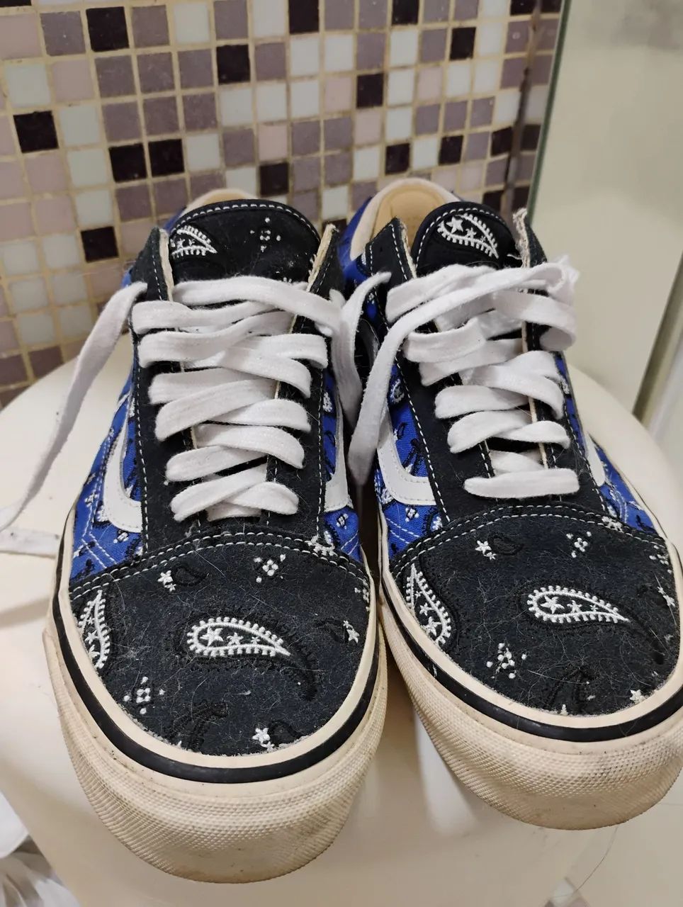 Tênis vans Azul e preto Stars - 41