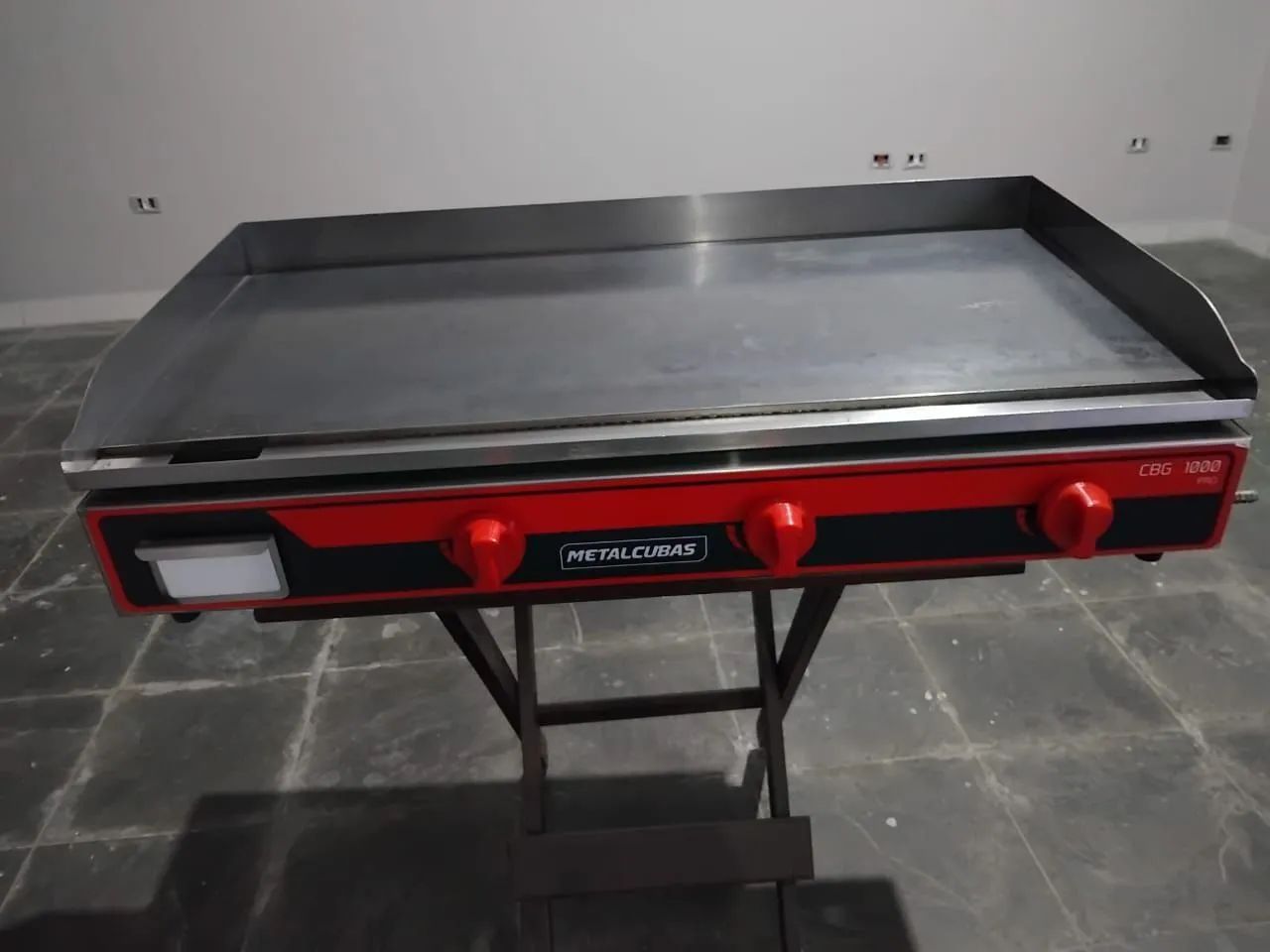 Chapa profissional a gás 