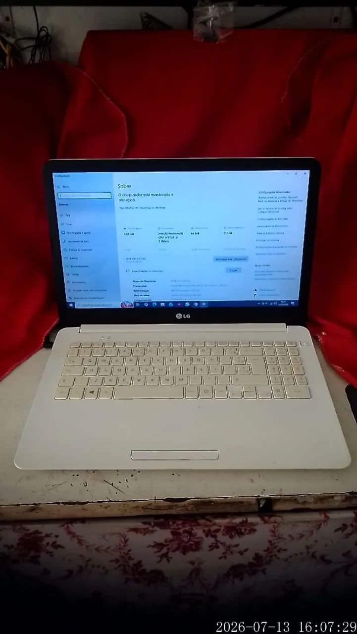 Notebook LG 15.6 polegadas só a bateria ruim o restante funcionando perfeitamente  - Foto 3