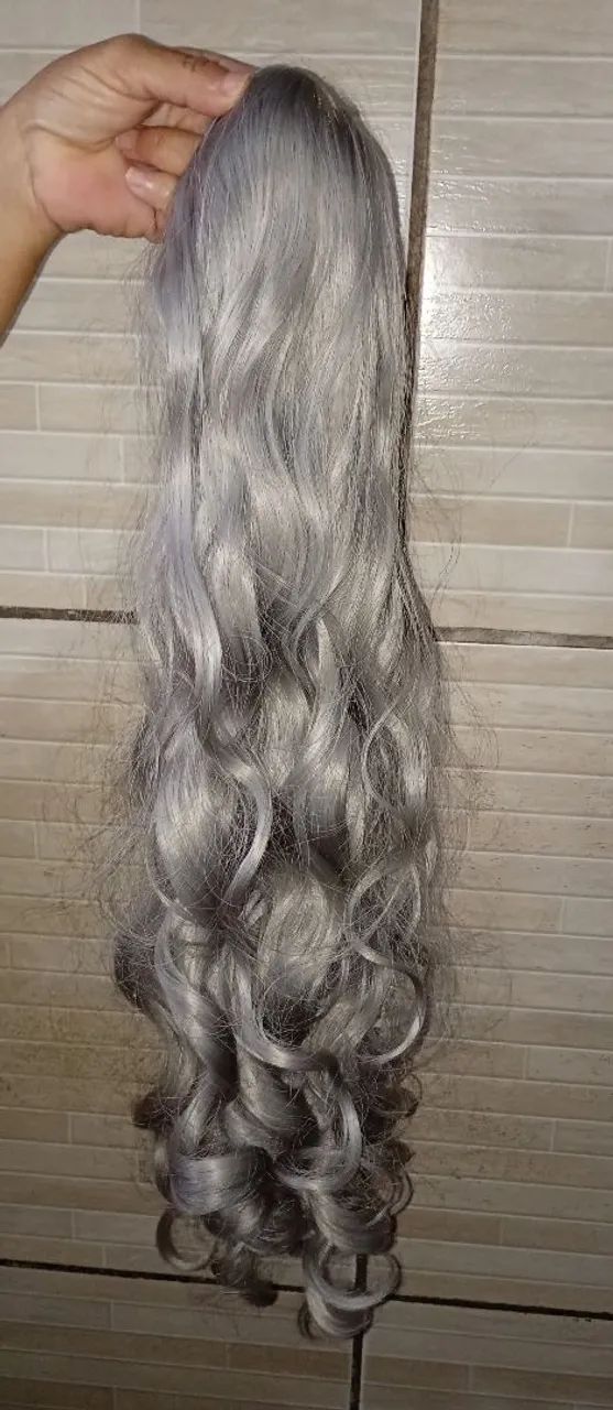 Aplique rabo de cavalo grisalho  - Foto 2