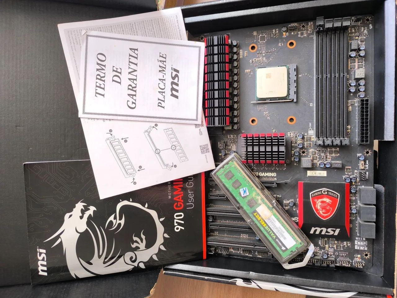 Kit MSI - Placa mãe, processador, memória e placa de video.  - Foto 2