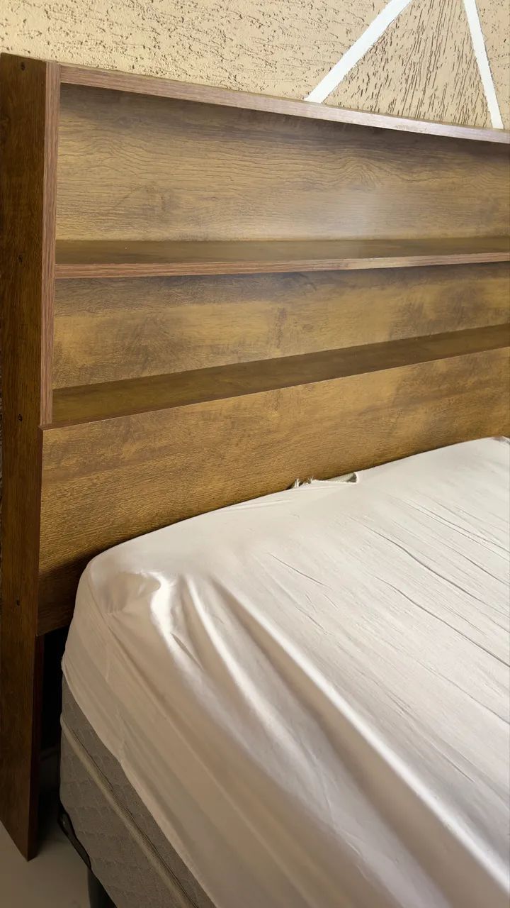 Cama Box Conjugada Solteiro Umaflex Star + Cabeceira com baú - Foto 4