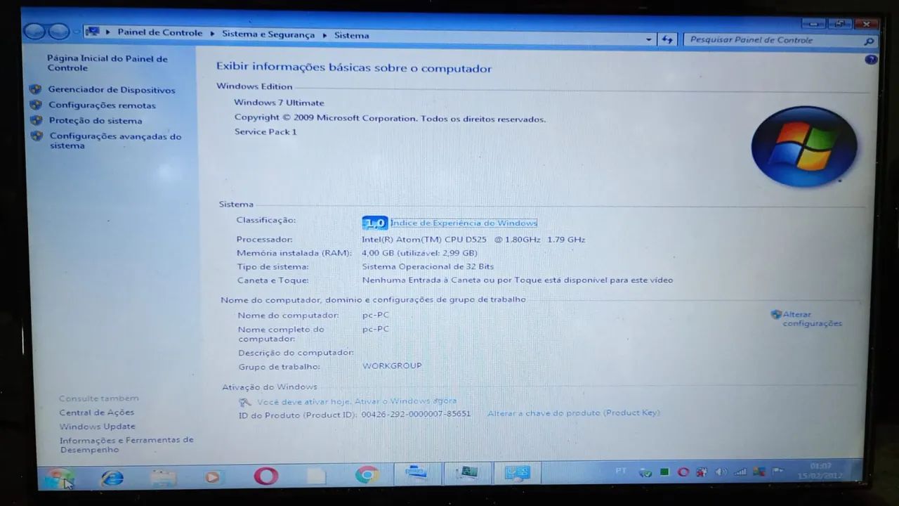 Notebook SIM - Win 7 - Foto 2