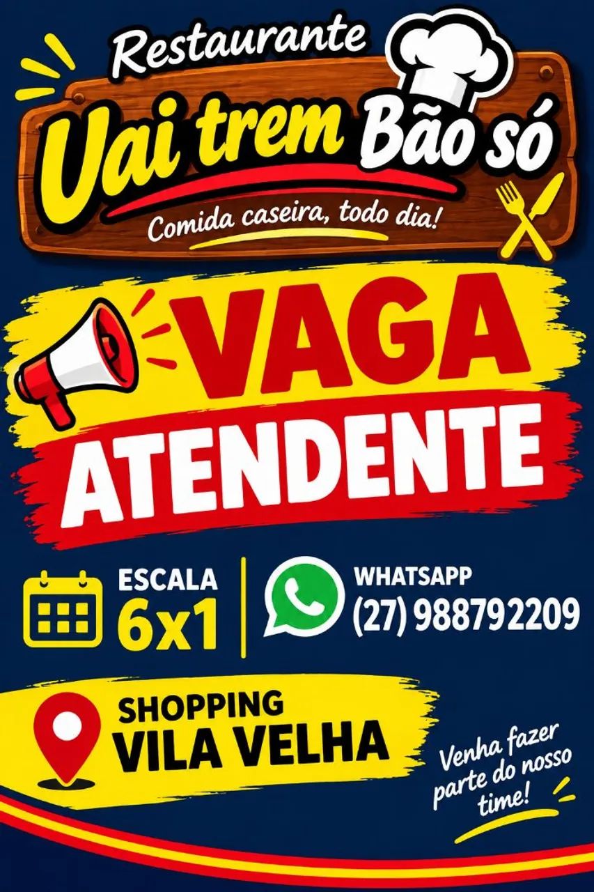 Atendente de restaurante 