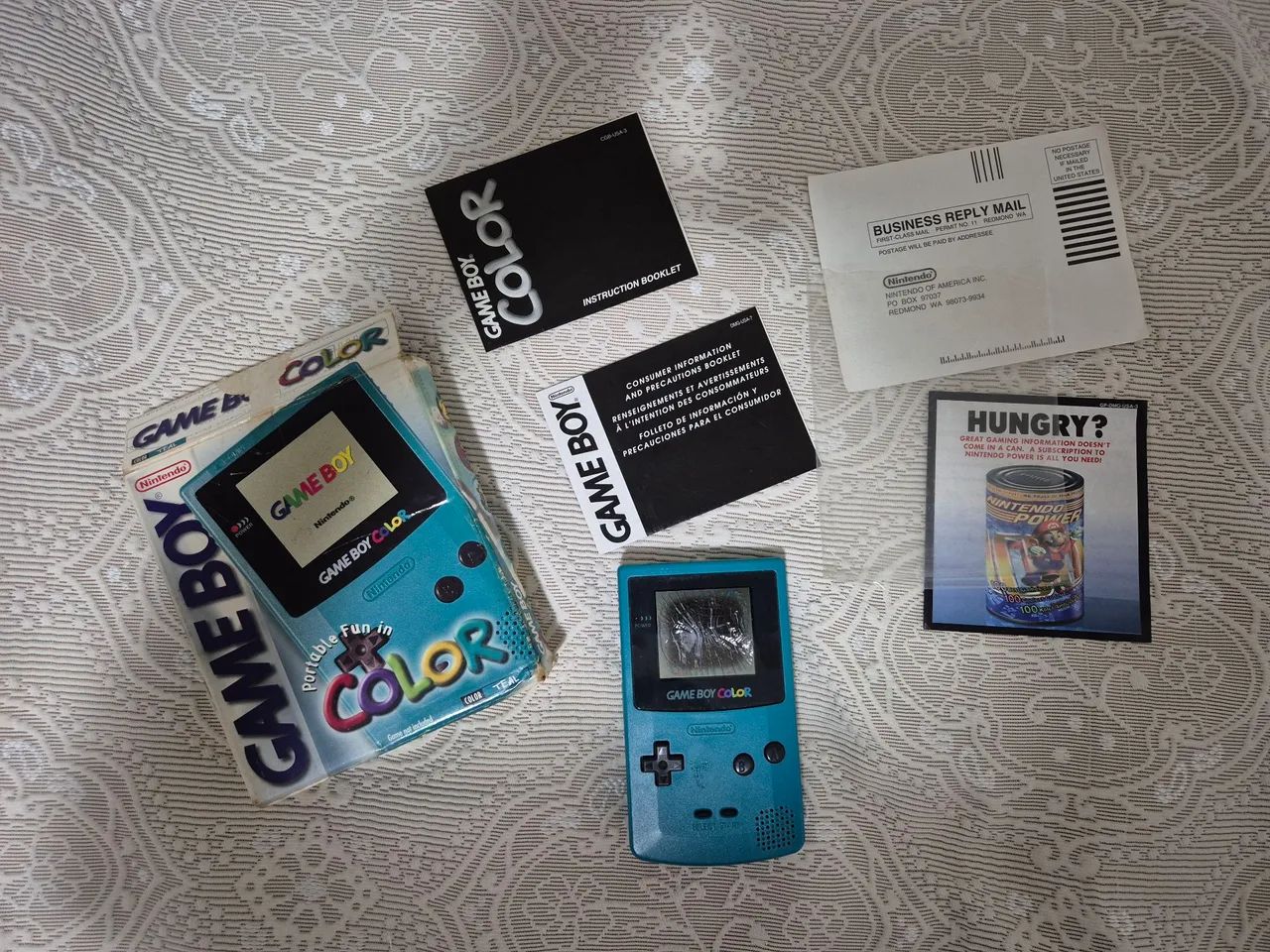 Game Boy Color + Caixa + Manuais