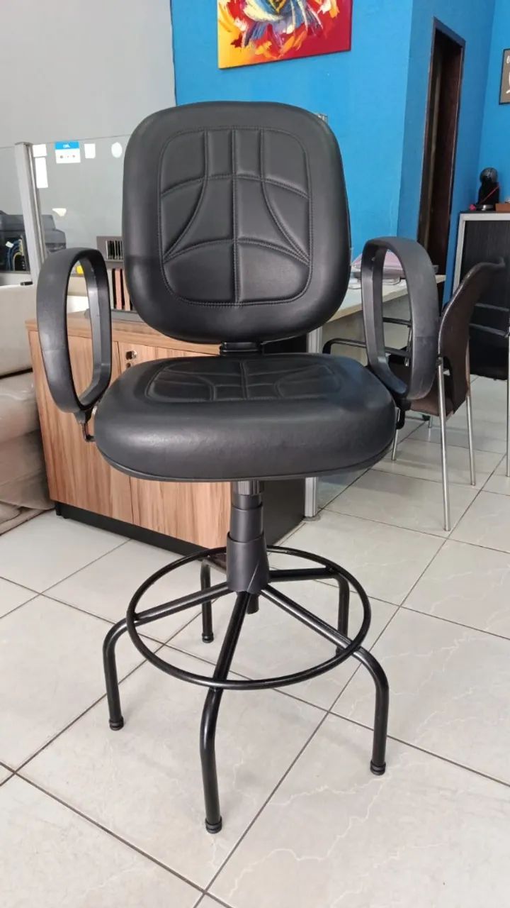 CADEIRA CAIXA ALTA PARA CAIXA OU BANCADAS ALTA E PORTARIAS - Foto 4