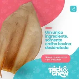 MORDEDOR NATURAL - ORELHA BEEF 2PÇS - PICK&CHEW - Foto 2