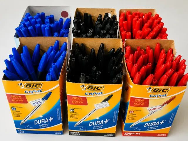 Lote com 200 Canetas BIC e Compactor - Novas - Foto 2
