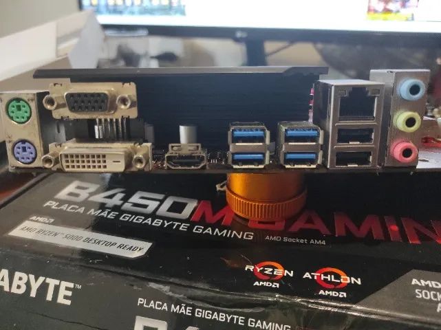 PLACA MÃE GIGABYTE B450M GAMING - Foto 3