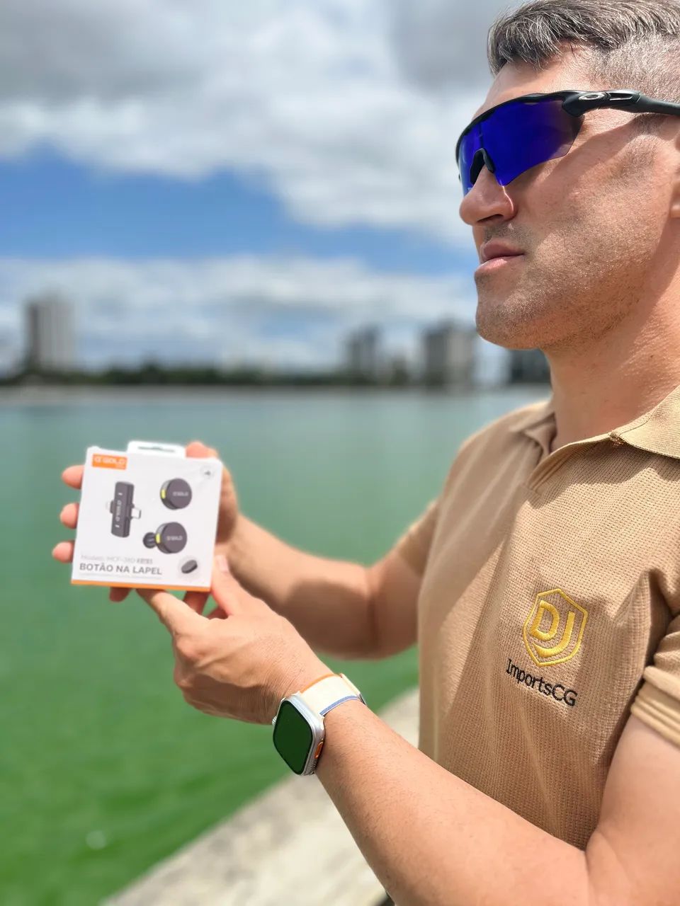 Microfone Lapela iPhone e tipo C 