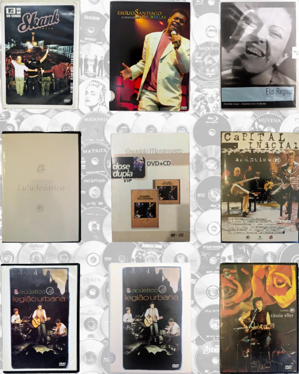 DVD Musicais Nacionais e Estrangeiros - Lote 1
