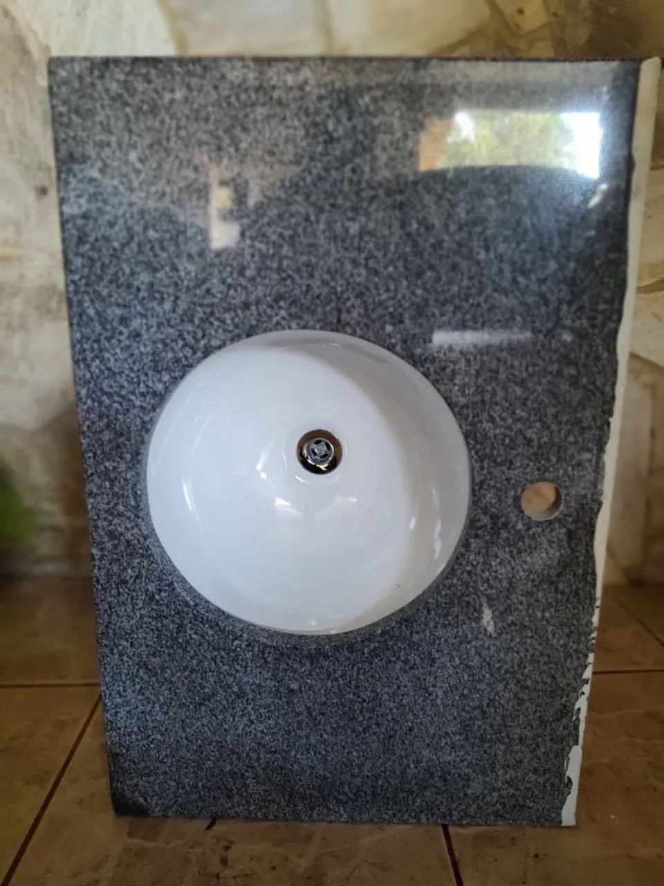 Pia de granito com cuba 