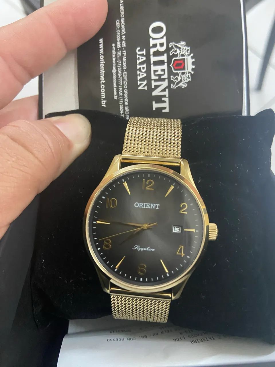 Relógio oriente original com nota e tudo certinho no precinho - Foto 4