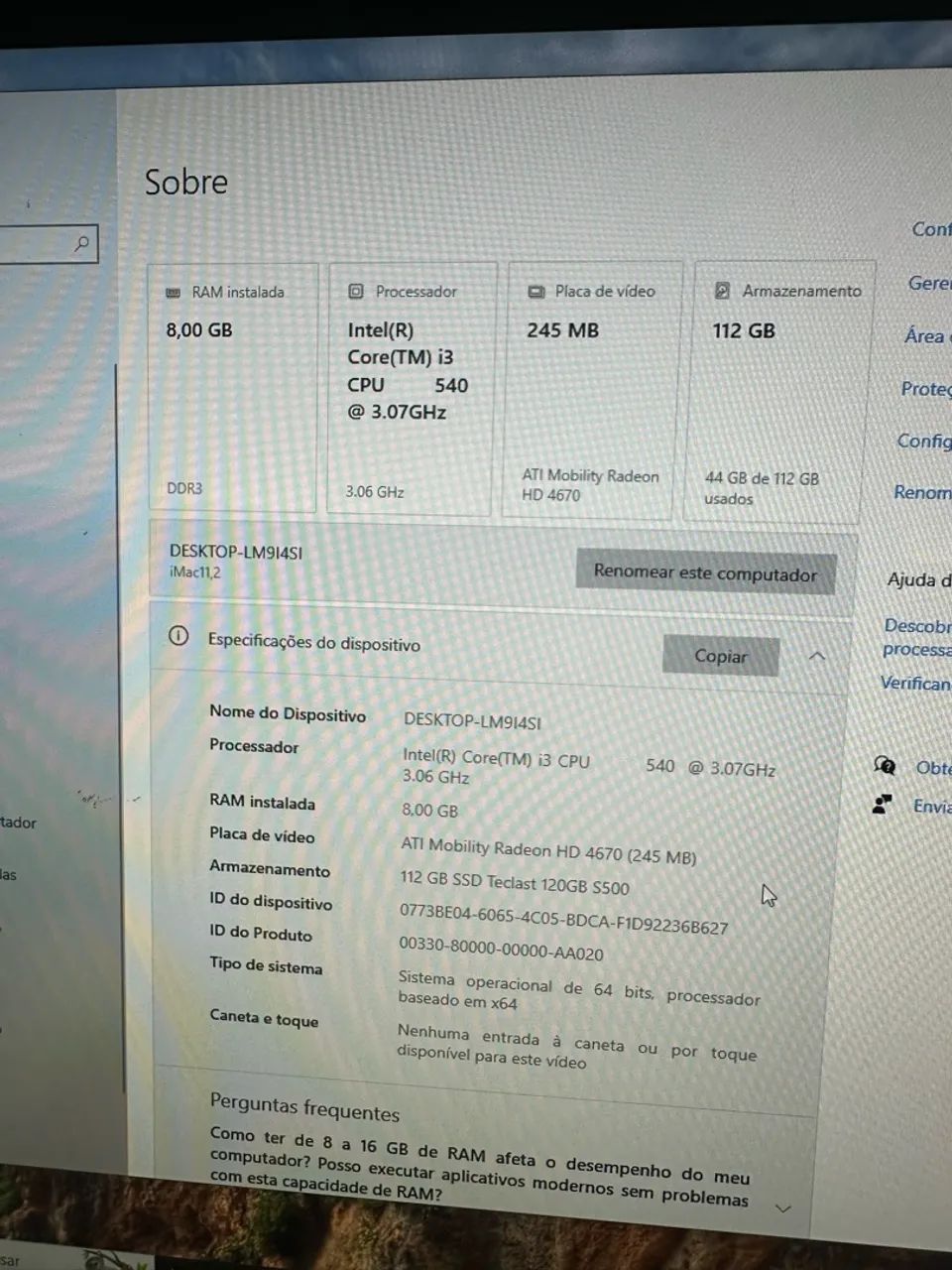 iMac Apple I3 - Foto 5