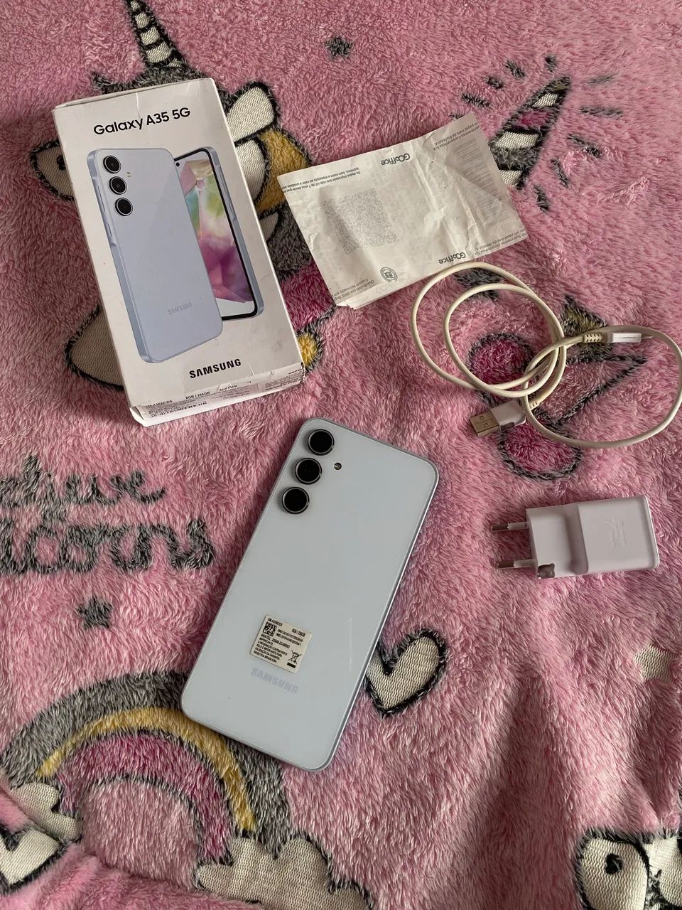 Vende-se um celular da marca Samsung a35 branco - Foto 3