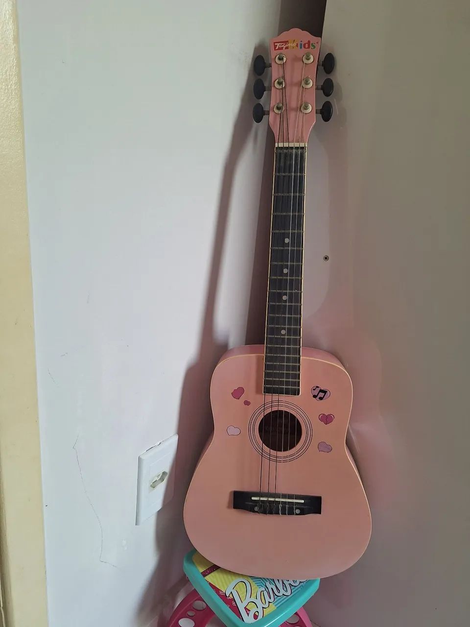 Violão tajima infantil rosa - Foto 4