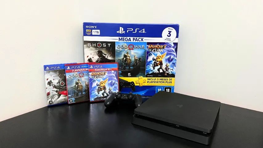 Sony PlayStation 4 Slim 1TB - Mega Pack 3 Jogos