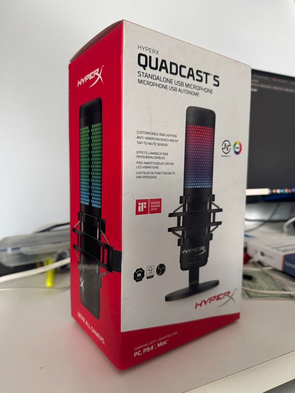 Microfone Hyper X Quadcast com Suporte - Foto 4