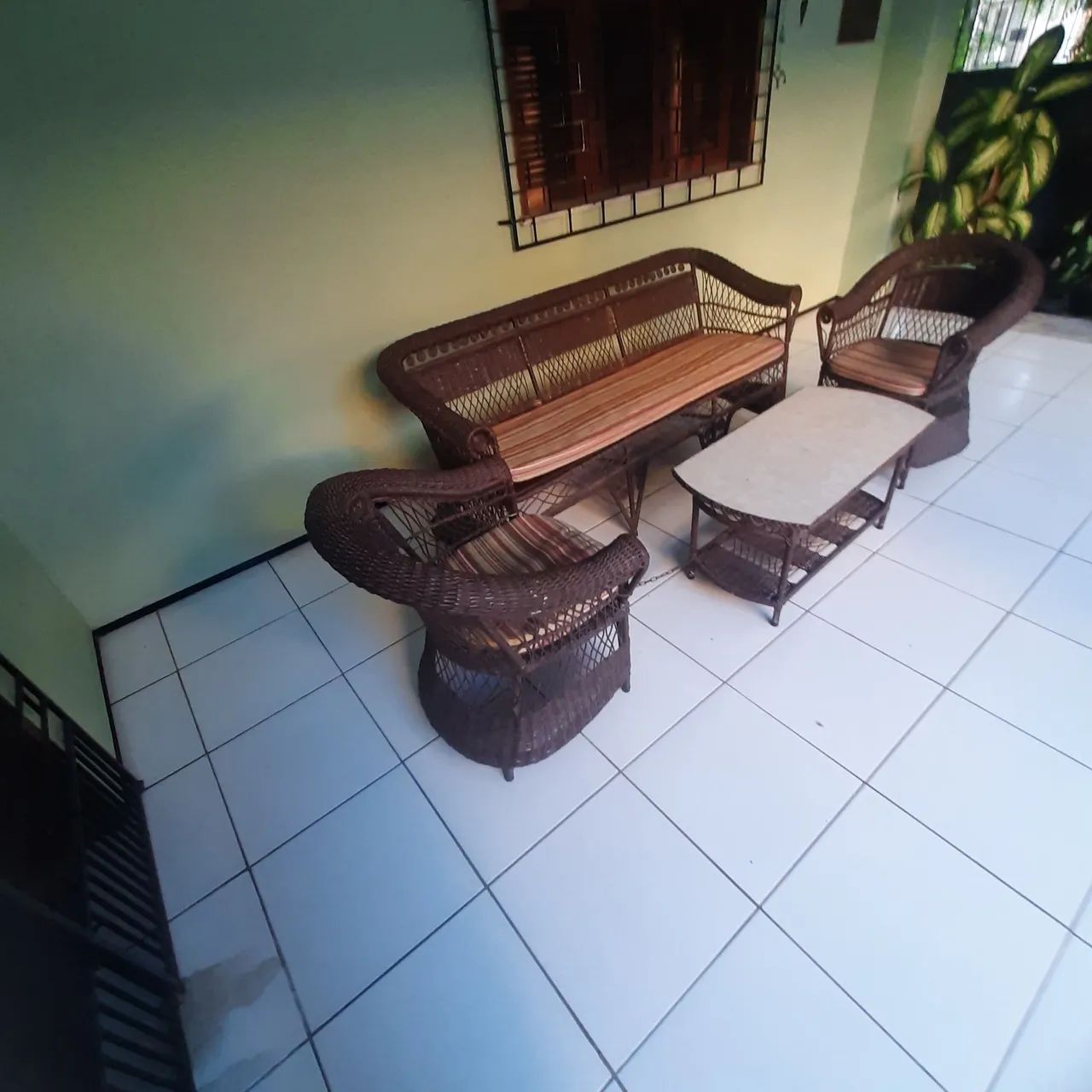 Conjunto de sofá e duas poltronas para varandas - Foto 2