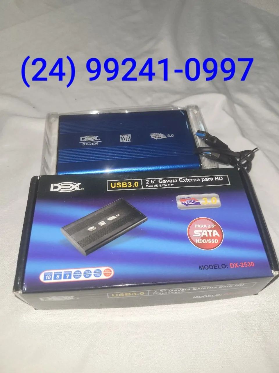 HD 1 TB com Case Térmica USB 3.0 Completo