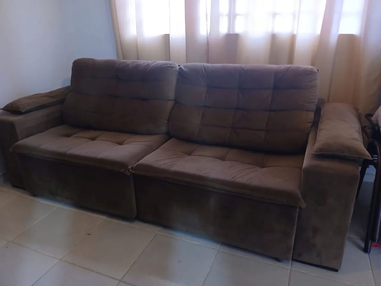 Sofá-Cama Retrátil e Reclinável 2,50m - Foto 3