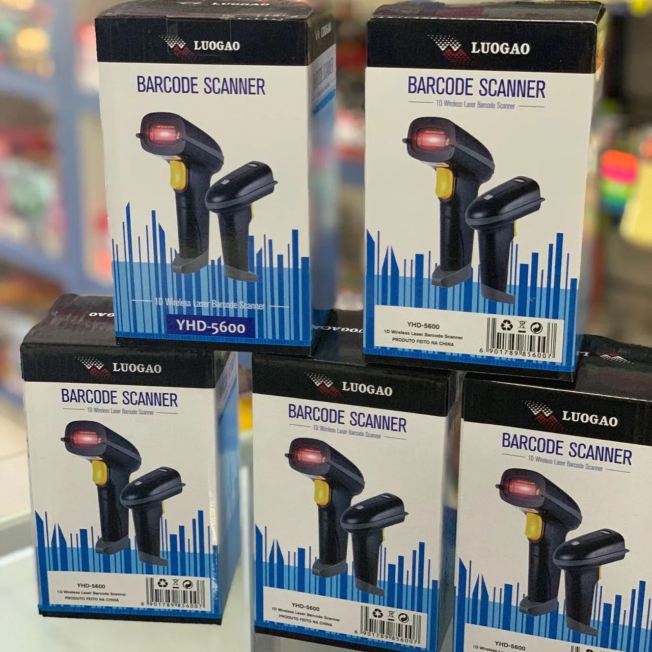 Leitor de Código de Barras Wireless LUOGAO YHD-5600 - Novo 