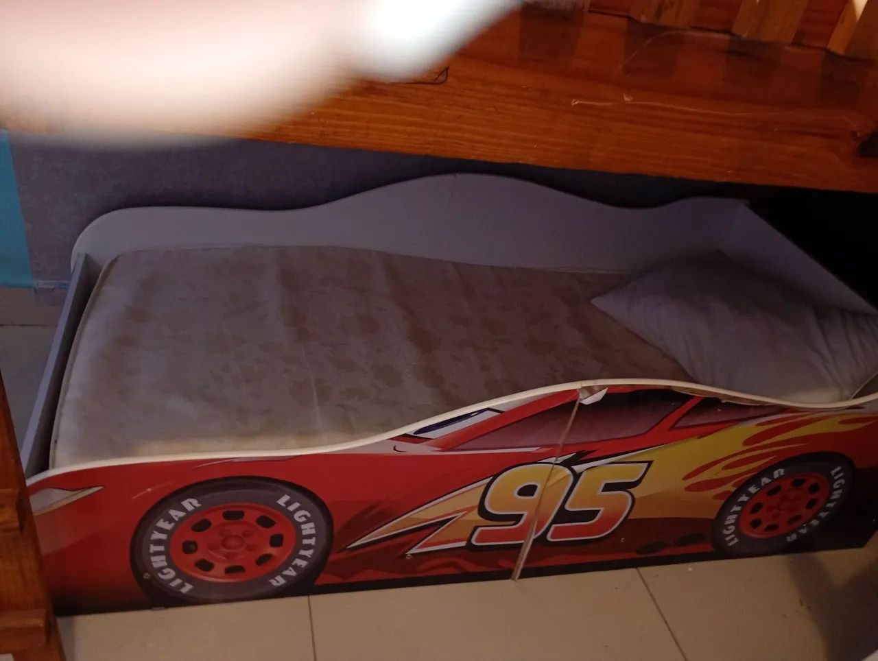 Cama Infantil MCQUEEN Carros com Colchão  - Foto 2