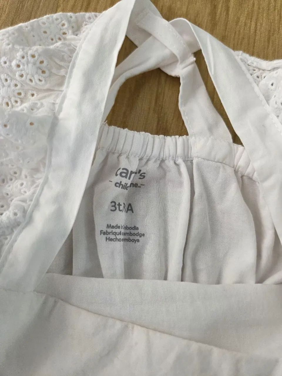 vestido carters branco laise 3a - Foto 4