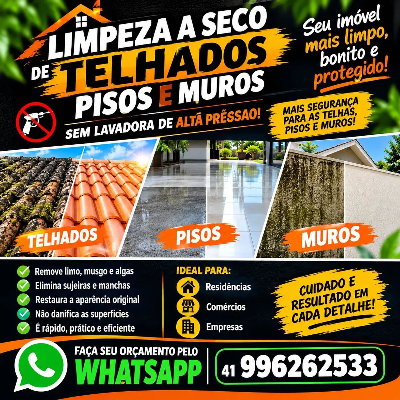 Limpeza De Telhados a seco