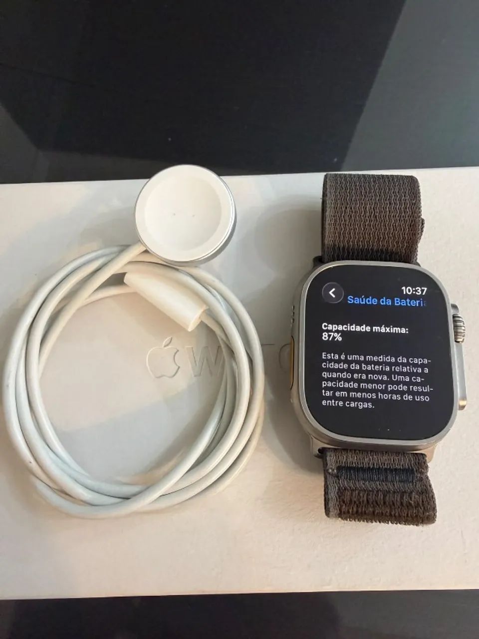 Apple Watch Ultra GPS + Cellular - Caixa de titânio 49 mm - Foto 3