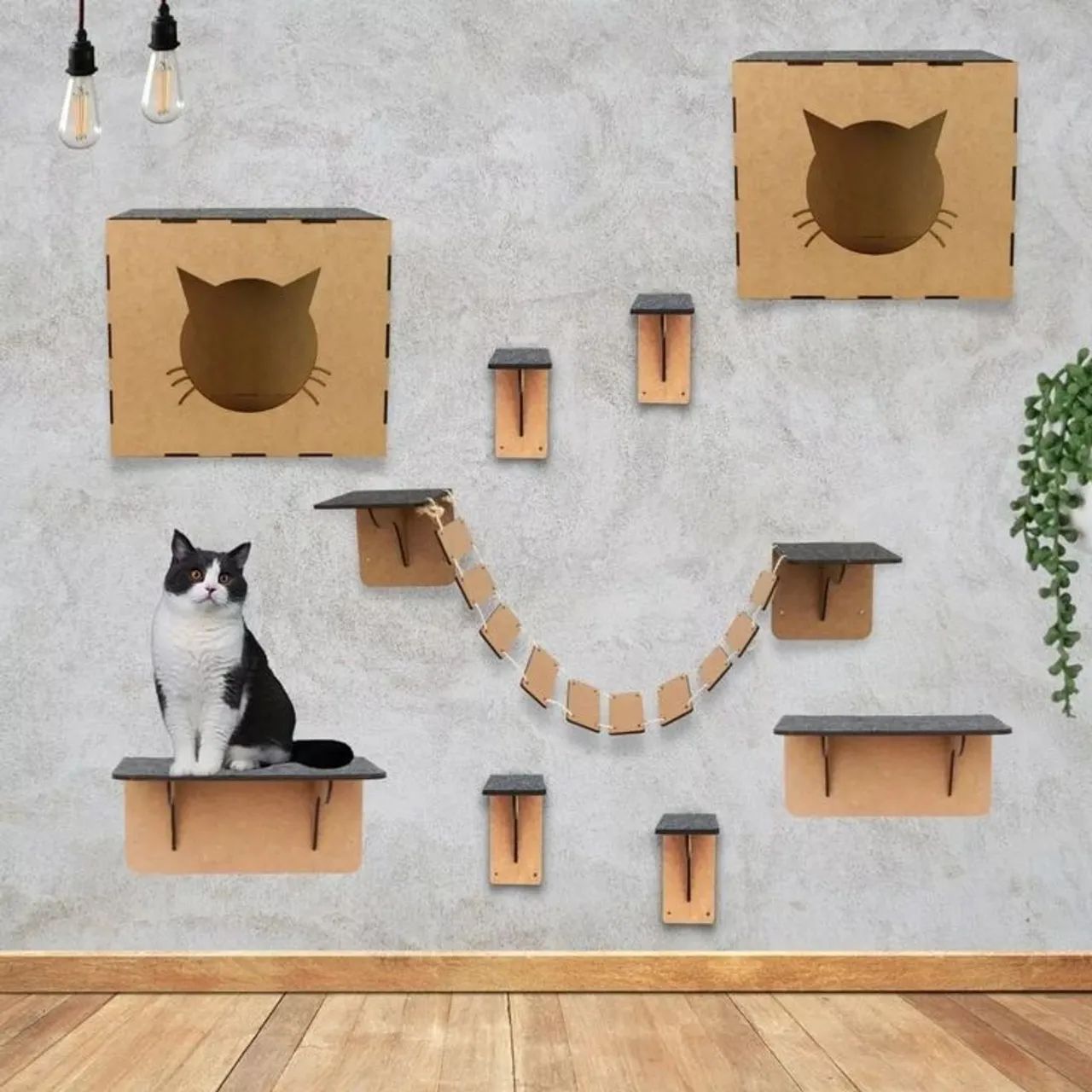 Nicho para gatos prateleira playgrounds - Foto 4