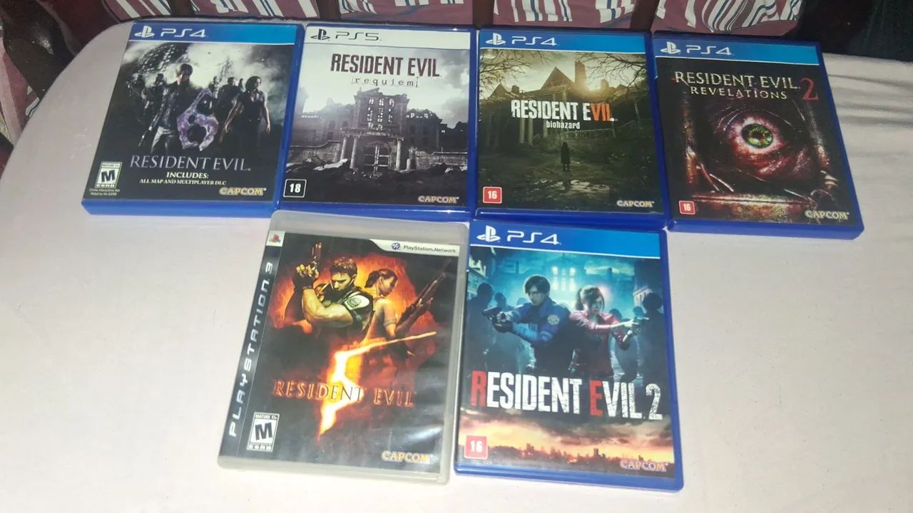 VENDO JOGOS DE PS4 E PS5 ? COLEÇÃO RESIDENT EVIL 