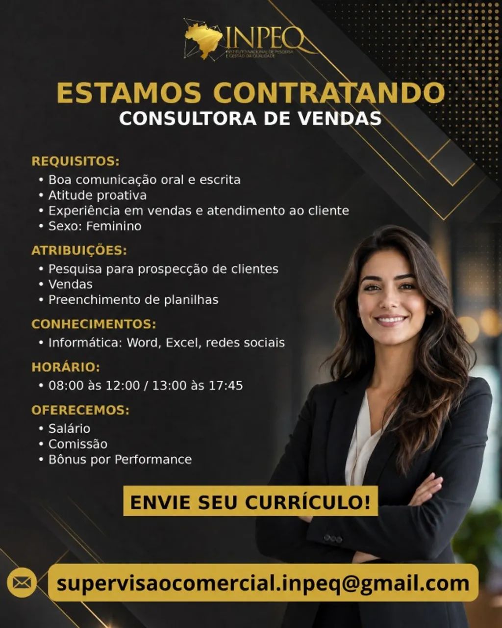 CONSULTOR(a) DE VENDAS!!