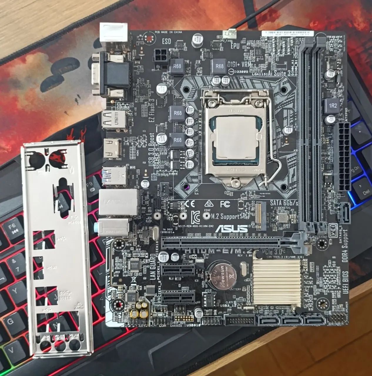 Placa Mãe H110 + i5 7400