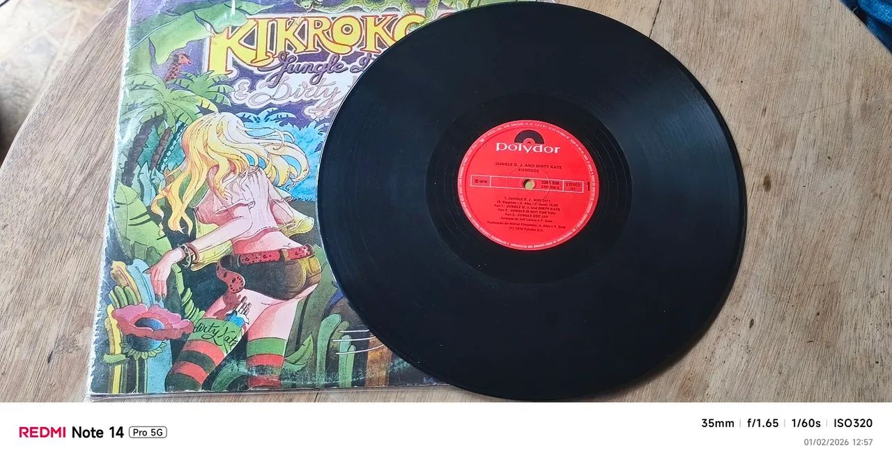 Lp Kikrokos Jungle DJ e Dirty Kate 1979 - Foto 3