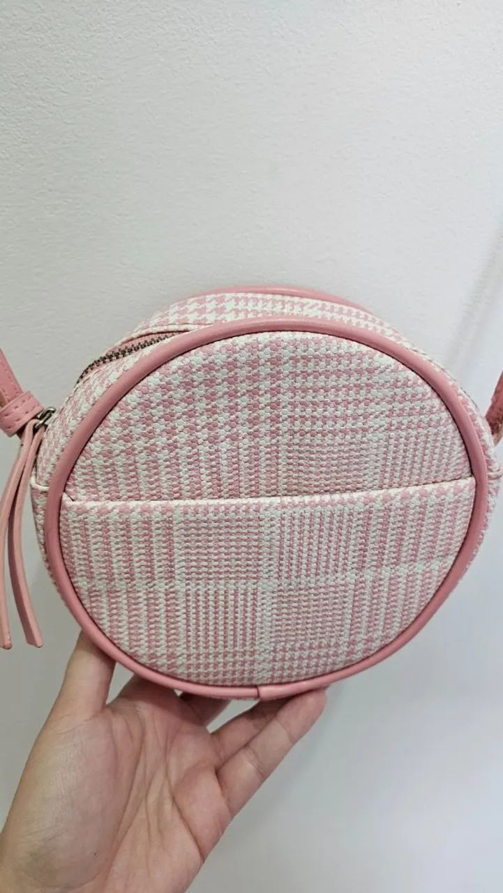 Bolsa rosa redonda - Foto 5